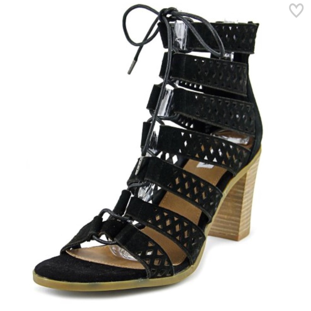 Steve Madden chunky lace up heels